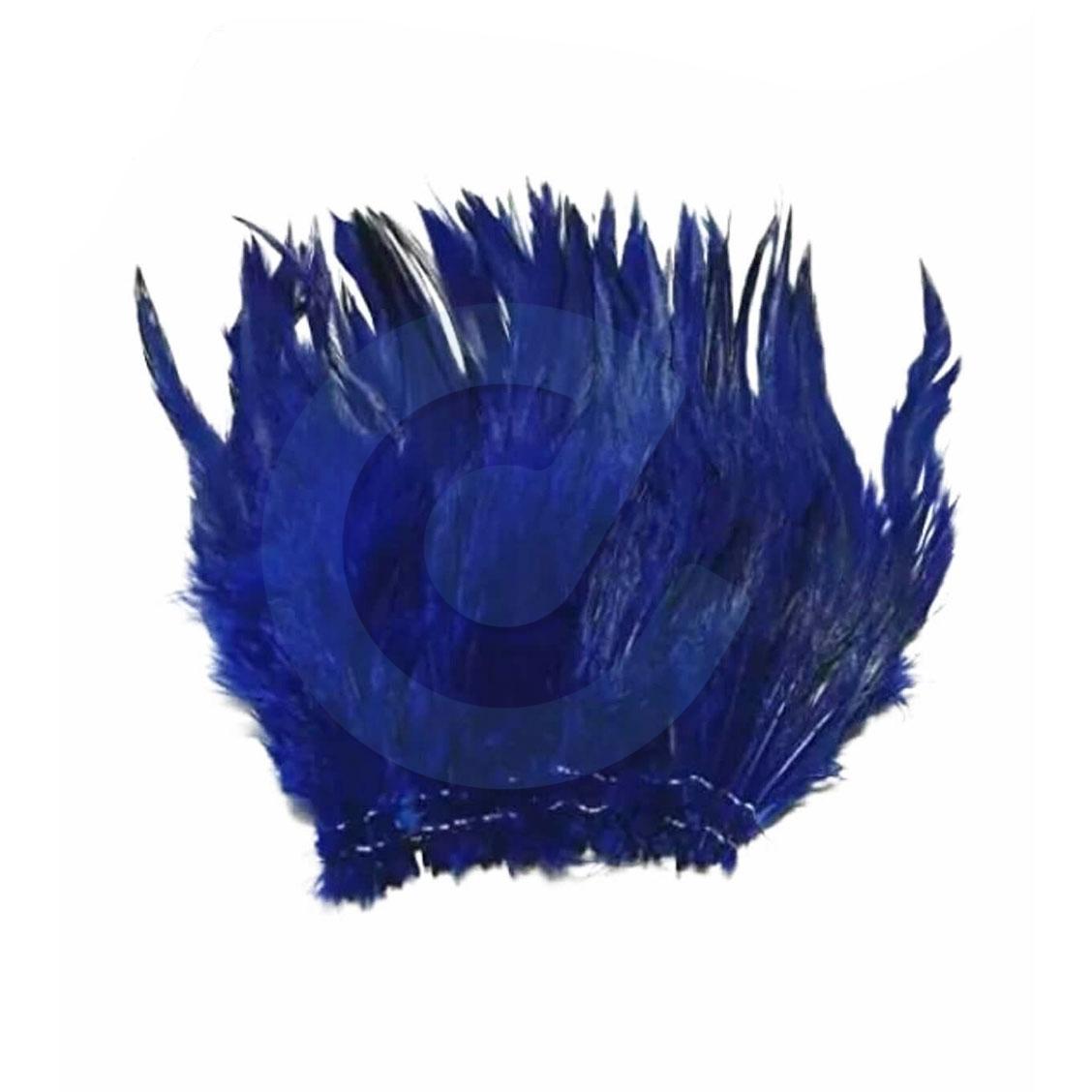 1 Blue Hackle Feather Pad Dyed