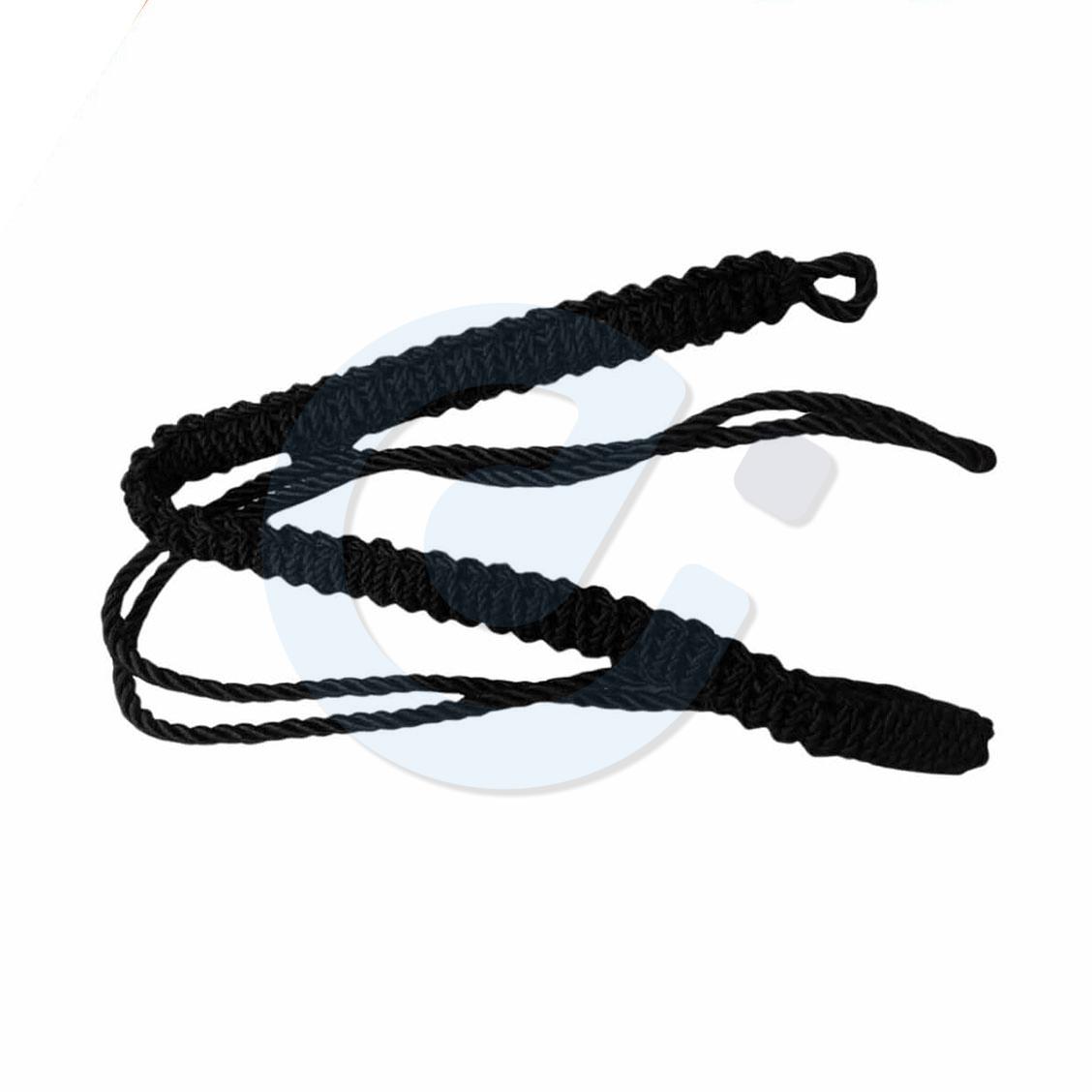 2 Silk Ceremonial Black Lanyard