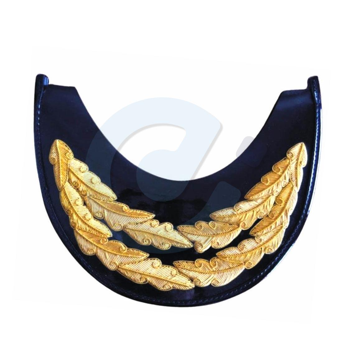 1 Double Oakleaf Golden Hand Embroidery Peak