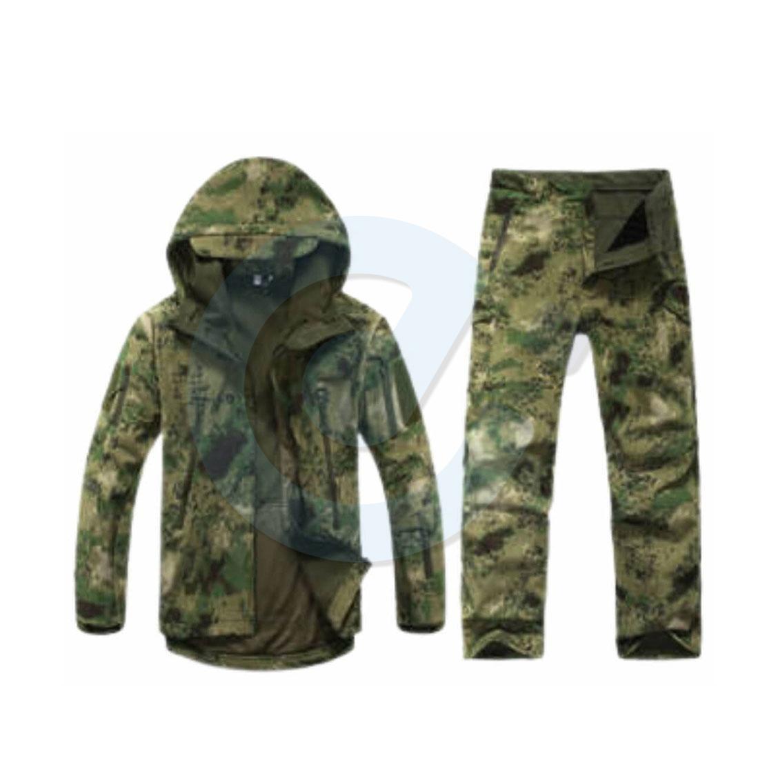 12 Camouflages Uniforms in Dark Olive and green Colour