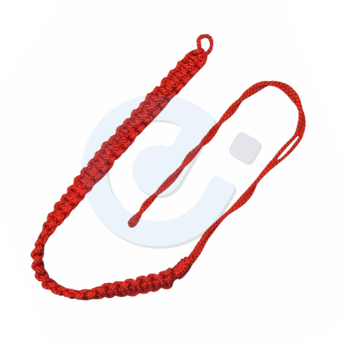 7 Silk Ceremonial Red Lanyard