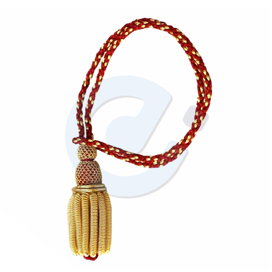 9 Sword Knot in Golden and Red Wire Lace