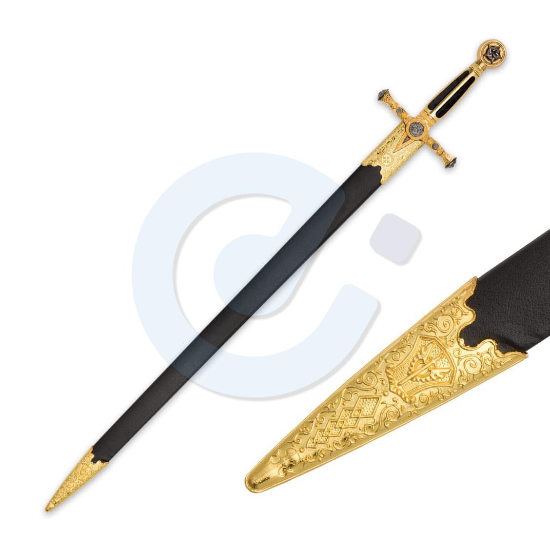 Masonic-Sword-of-Destiny-with-Scabbard---Black