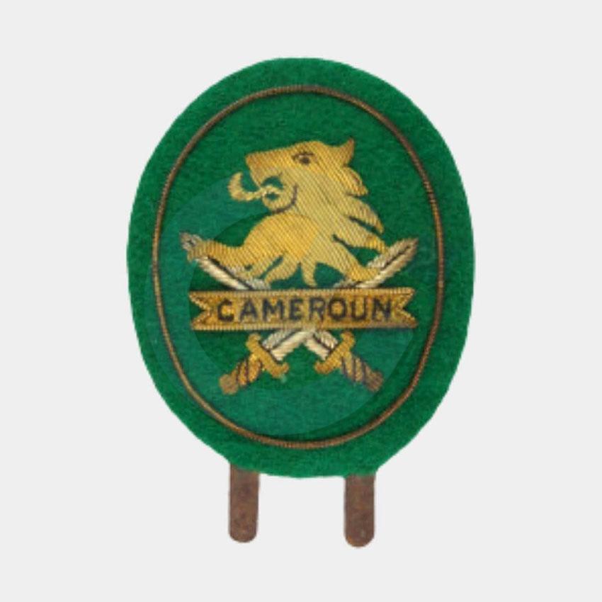 Cameroun Army bullion Machine Embroidery Badge
