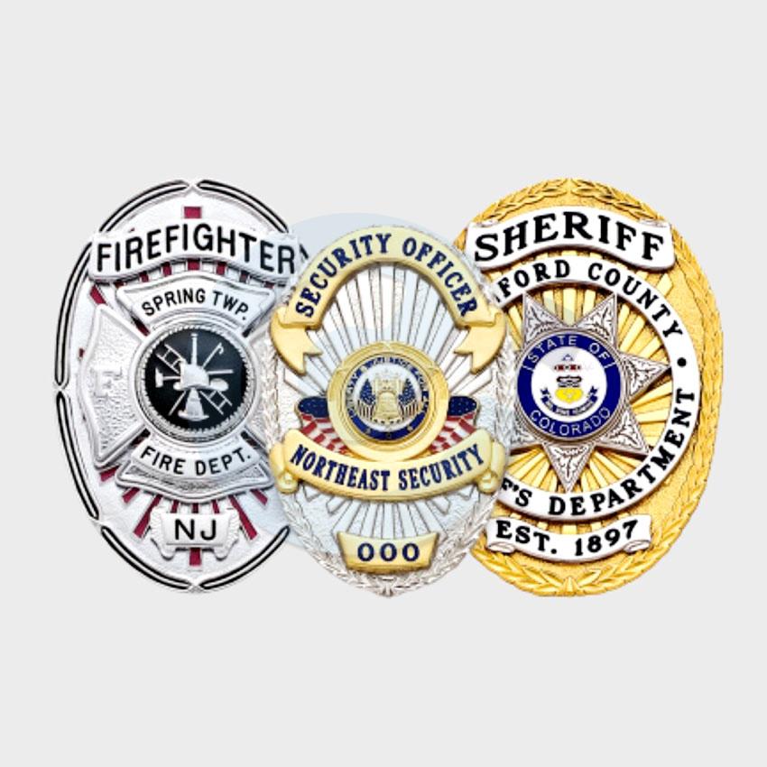 Ovals Custom Badges