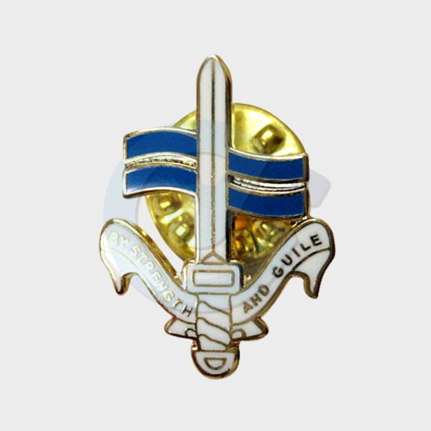 Strength and Guile Metal Badge